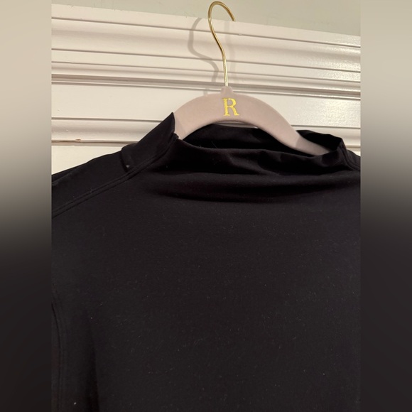 Lululemon All Aligned Mock Neck Black Size 10 UGC Women’s Long Sleeve Top Nulu - Picture 3 of 6
